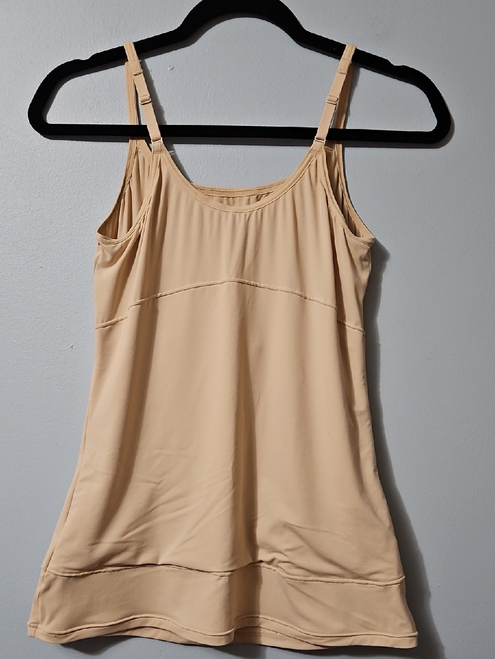 Flexees Beige Full Length Stretch Adjustable-Strap Slip Size 1XL